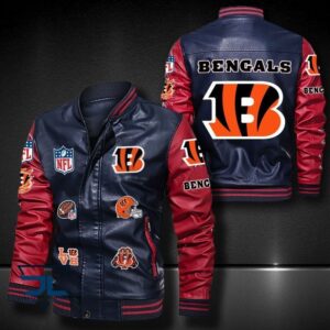 Cincinnati Bengals NFL Style Leather Jacket For Fan