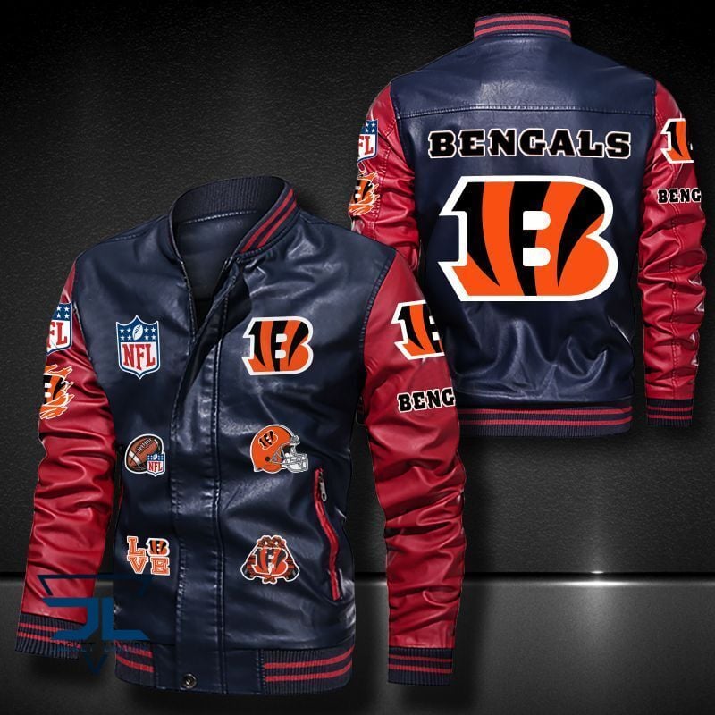 Cincinnati Bengals NFL Style Leather Jacket For Fan