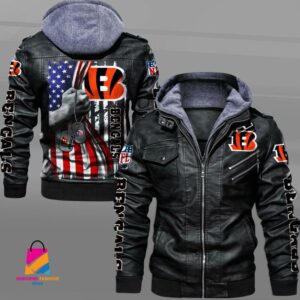 Cincinnati Bengals NFL Style Leather Jacket For Fan