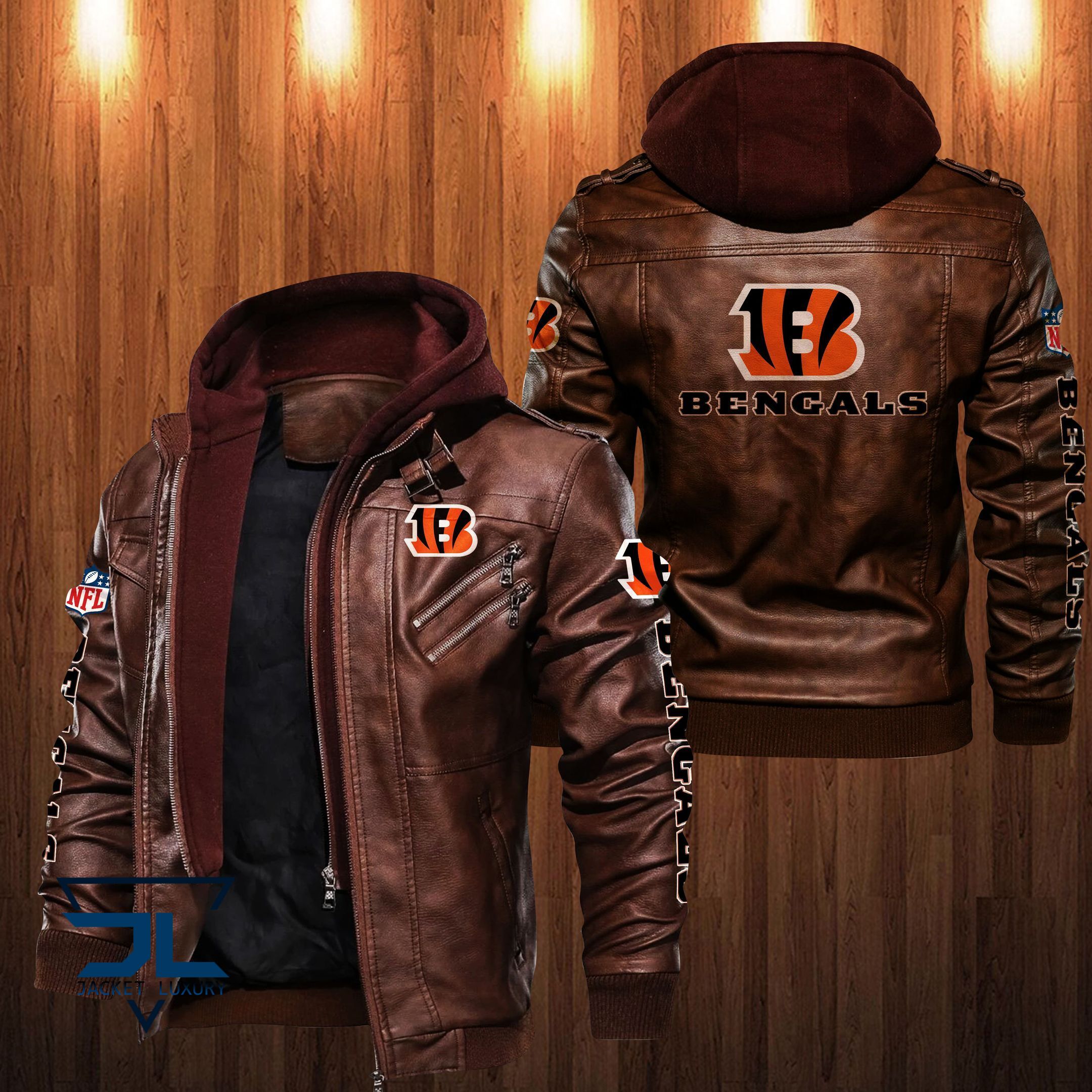 Cincinnati Bengals NFL Style Leather Jacket For Fan