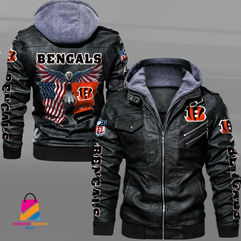 Cincinnati Bengals NFL Style Leather Jacket For Fan