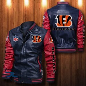 Cincinnati Bengals NFL Style Leather Jacket For Fan