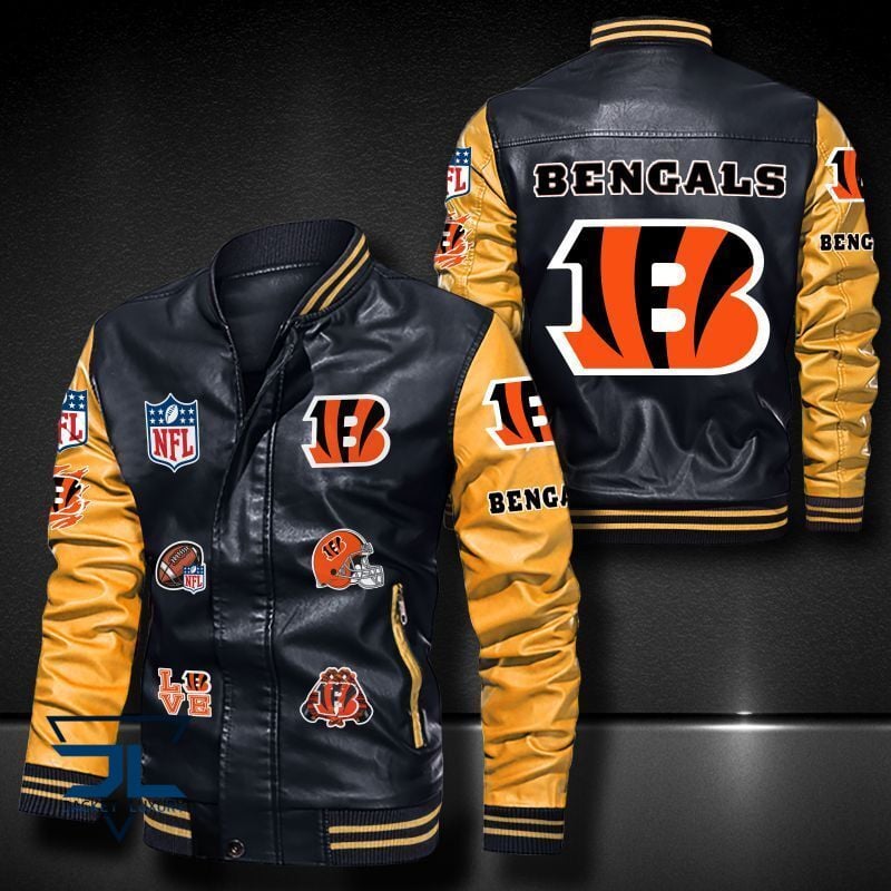 Cincinnati Bengals NFL Style Leather Jacket For Fan
