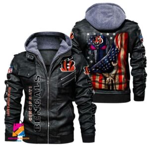 Cincinnati Bengals NFL Style Leather Jacket For Fan