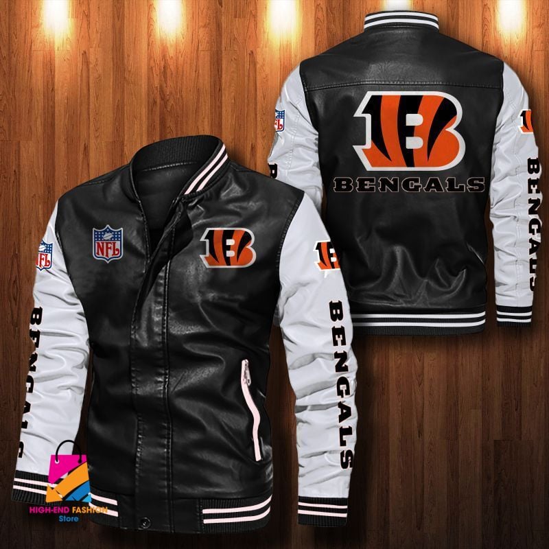 Cincinnati Bengals NFL Style Leather Jacket For Fan