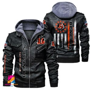 Cincinnati Bengals NFL Style Leather Jacket For Fan