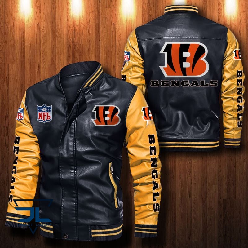 Cincinnati Bengals NFL Style Leather Jacket For Fan