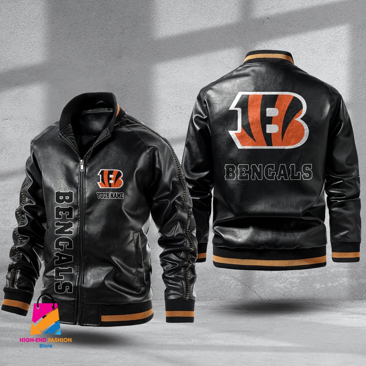 Cincinnati Bengals NFL Style Leather Jacket For Fans