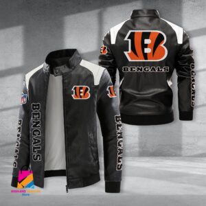 Cincinnati Bengals NFL Style Leather Jacket For Fans