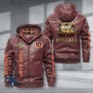 Cincinnati Bengals NFL Style Leather Jacket For Fans