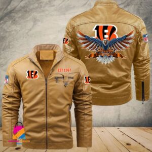 Cincinnati Bengals NFL Style Leather Jacket For Fans
