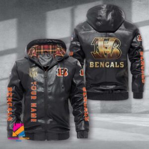 Cincinnati Bengals NFL Style Leather Jacket For Fans