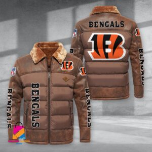 Cincinnati Bengals NFL Style Puffer Jacket For Fans