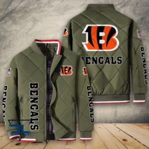 Cincinnati Bengals NFL Style Puffer Jacket For Fans
