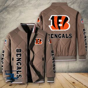 Cincinnati Bengals NFL Style Puffer Jacket For Fans