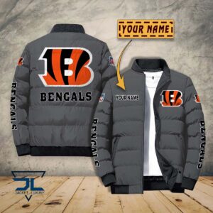 Cincinnati Bengals NFL Style Puffer Jacket For Fans