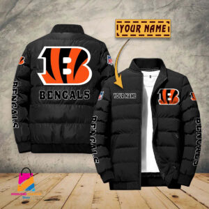 Cincinnati Bengals NFL Style Puffer Jacket For Fans