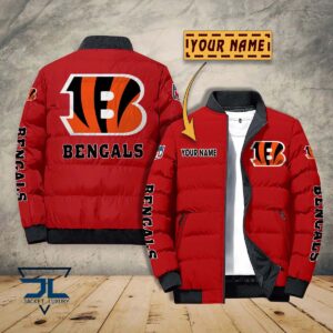 Cincinnati Bengals NFL Style Puffer Jacket For Fans