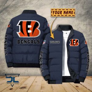 Cincinnati Bengals NFL Style Puffer Jacket For Fans