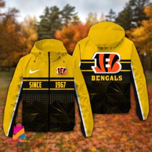 Cincinnati Bengals NFL Style Windbreaker Jacket For Fans