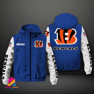 Cincinnati Bengals NFL Style Windbreaker Jacket For Fans