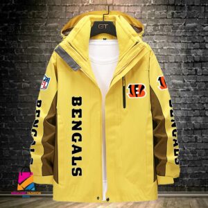 Cincinnati Bengals NFL Style Windbreaker Jacket For Fans
