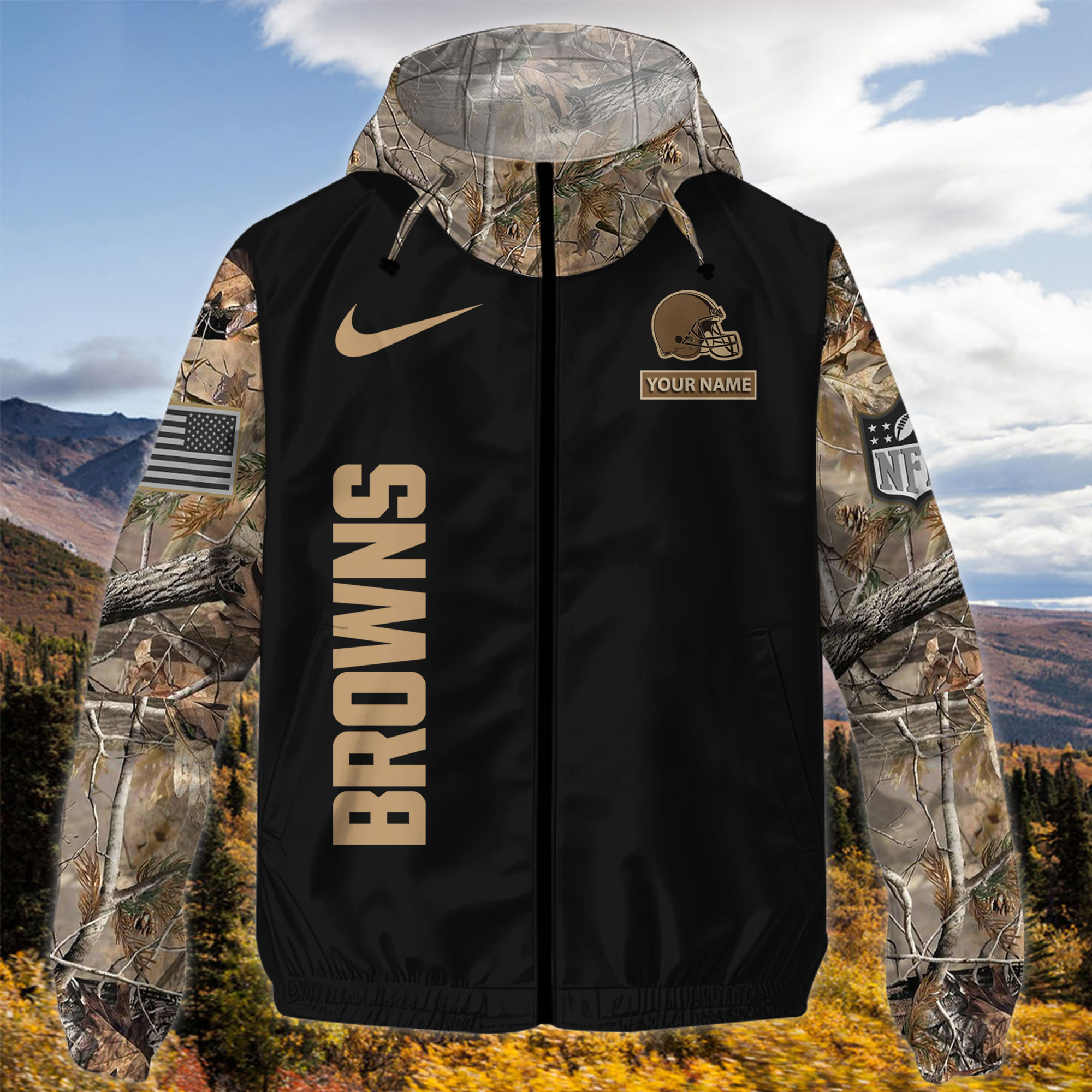Cleveland Browns NFL Personalized Style Windbreaker Jacket For Fans