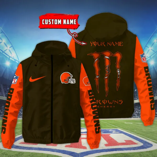 Cleveland Browns NFL Personalized Style Windbreaker Jacket For Fans