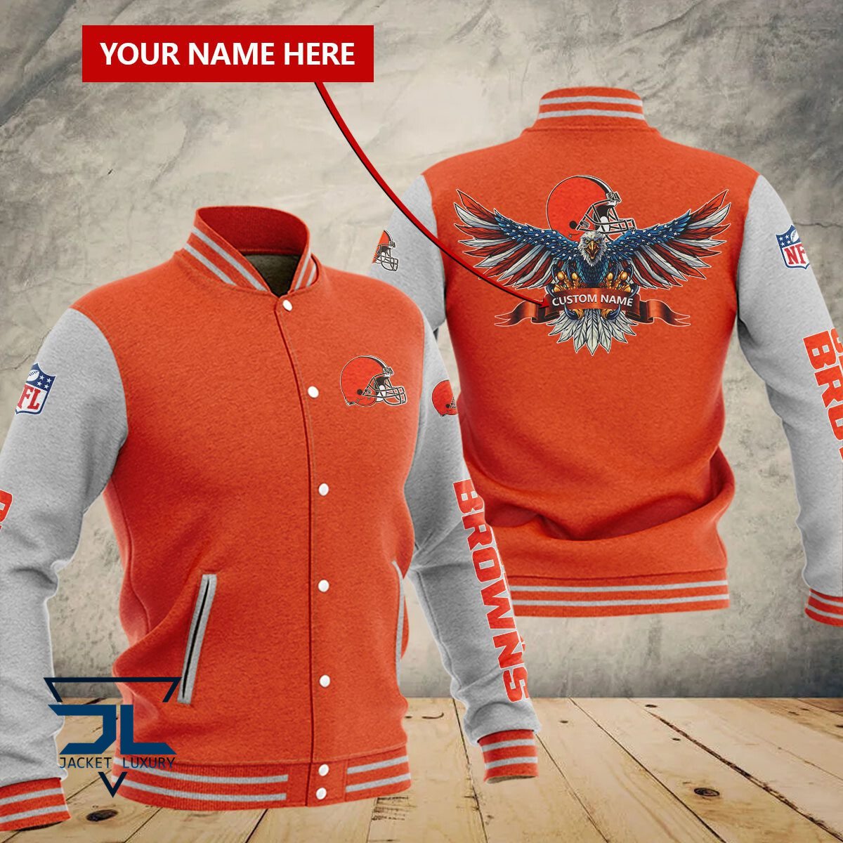 Cleveland Browns NFL Style Baseball Jacket For Fan