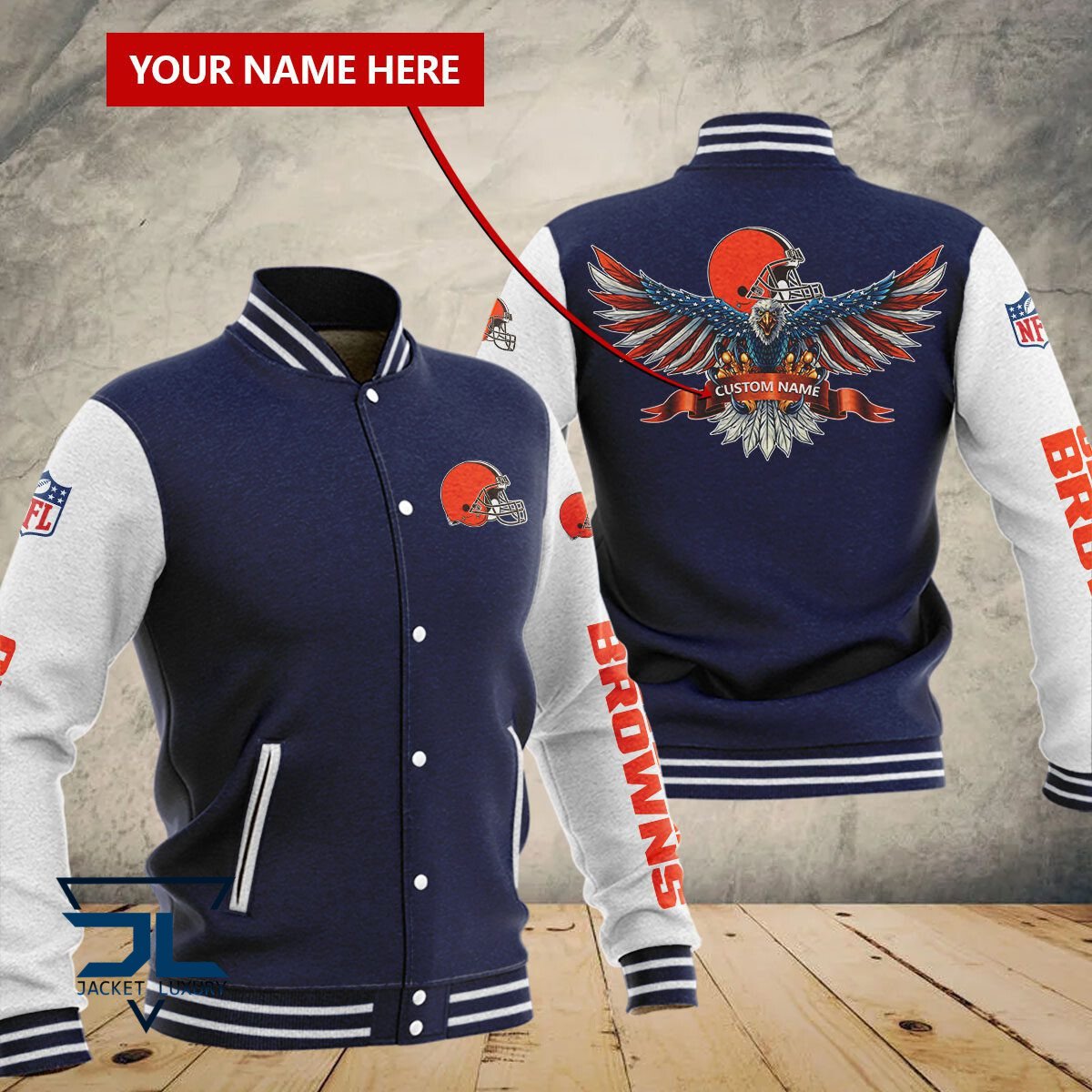 Cleveland Browns NFL Style Baseball Jacket For Fan
