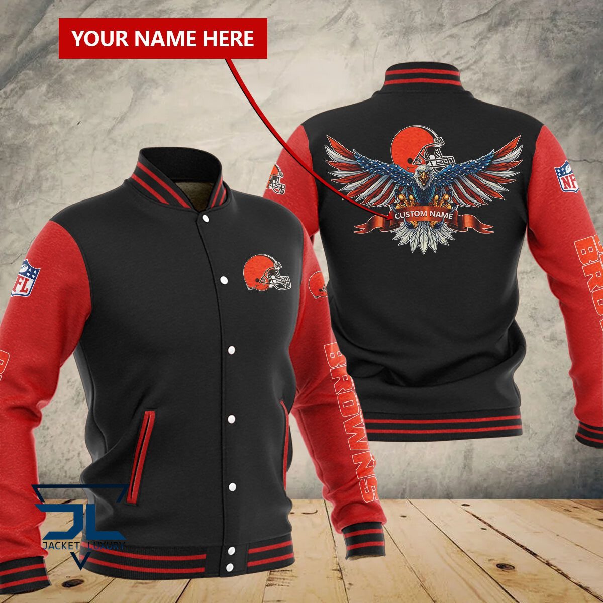 Cleveland Browns NFL Style Baseball Jacket For Fan