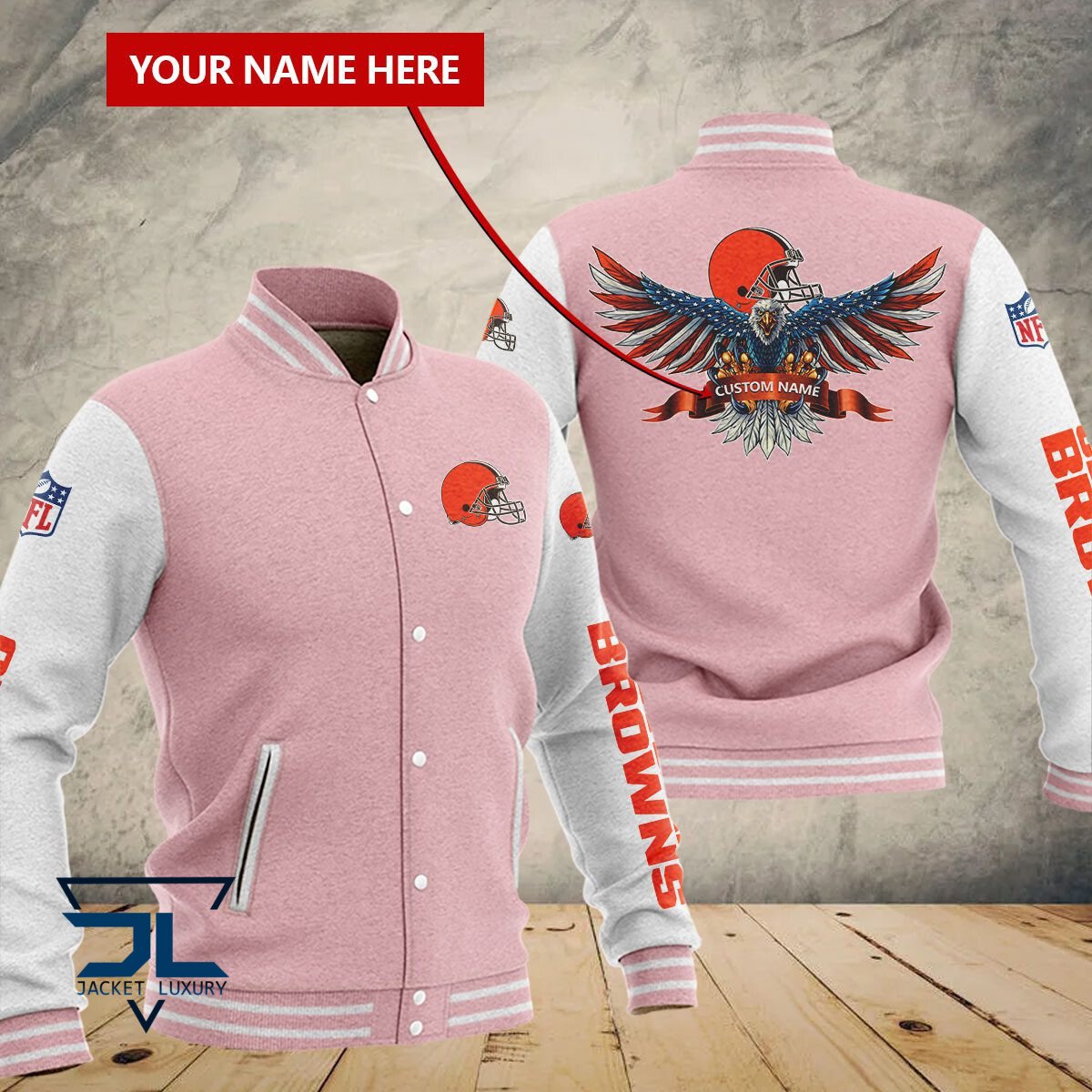 Cleveland Browns NFL Style Baseball Jacket For Fan