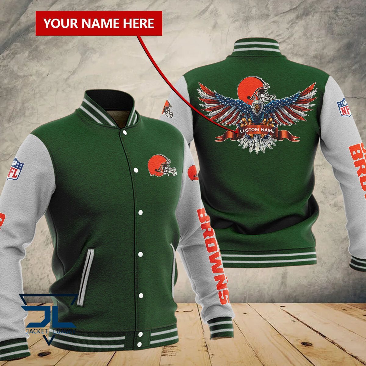 Cleveland Browns NFL Style Baseball Jacket For Fan