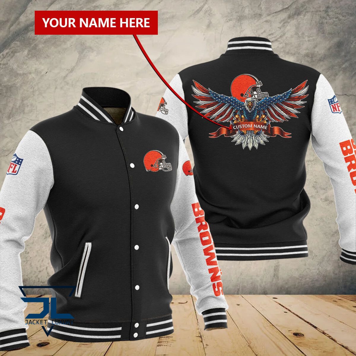 Cleveland Browns NFL Style Baseball Jacket For Fan