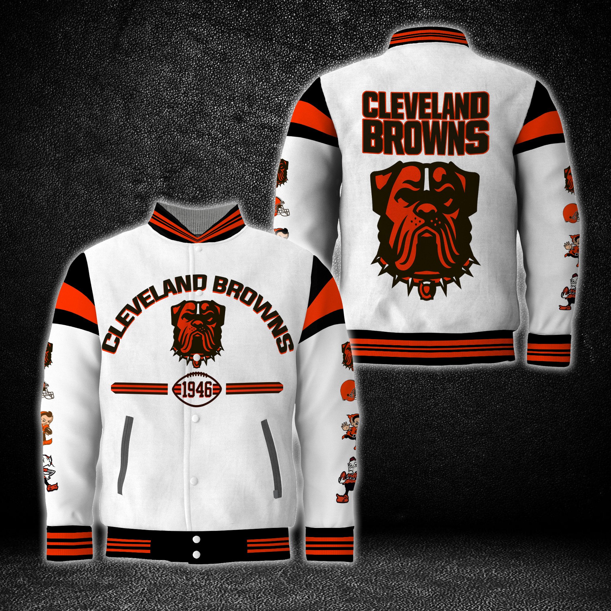 Cleveland Browns NFL Style Baseball Jacket For Fans