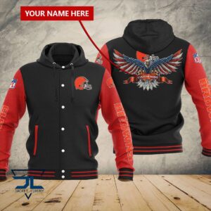 Cleveland Browns NFL Style Hooded Baseball Jacket For Fan