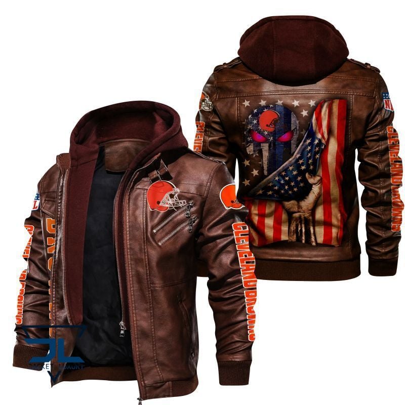 Cleveland Browns NFL Style Leather Jacket For Fan