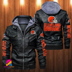 Cleveland Browns NFL Style Leather Jacket For Fan
