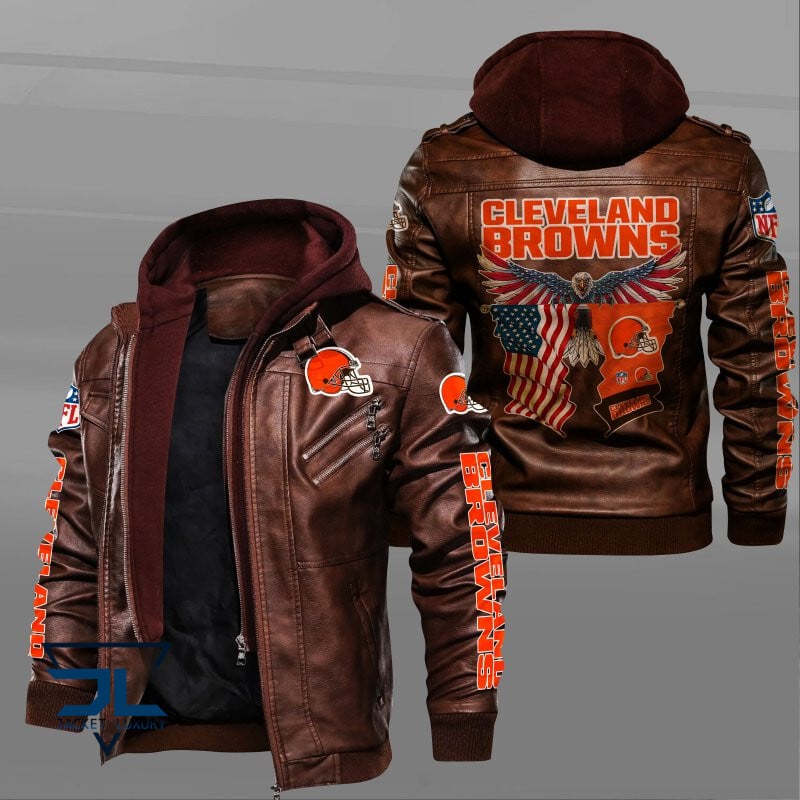 Cleveland Browns NFL Style Leather Jacket For Fan