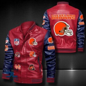 Cleveland Browns NFL Style Leather Jacket For Fan
