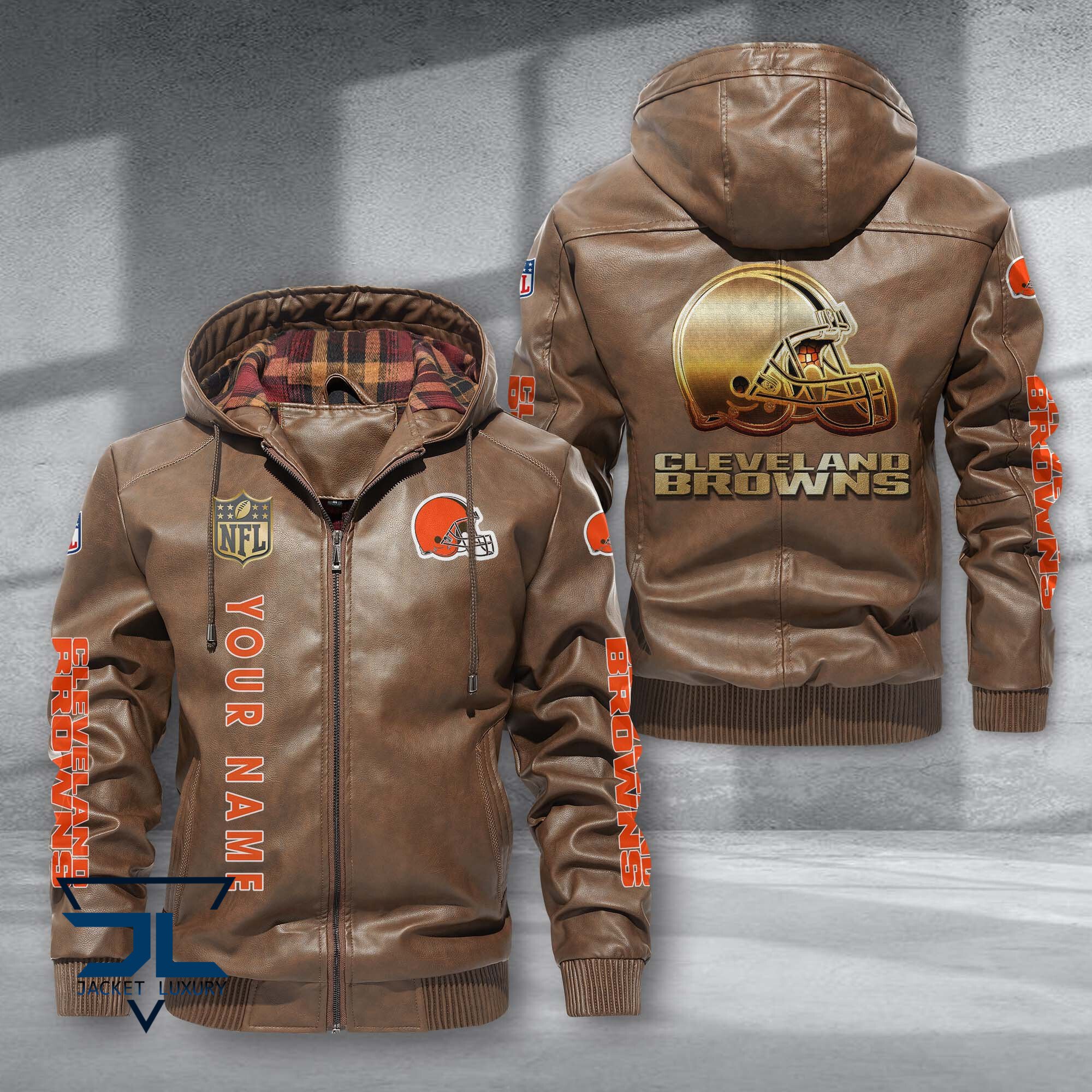 Cleveland Browns NFL Style Leather Jacket For Fans