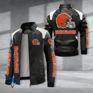 Cleveland Browns NFL Style Leather Jacket For Fans
