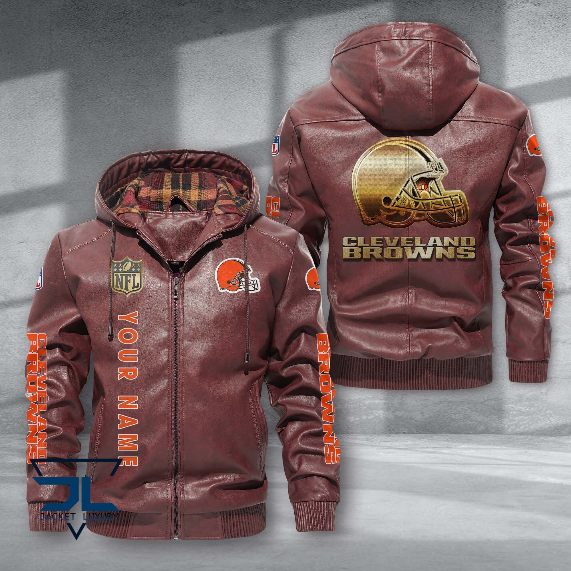 Cleveland Browns NFL Style Leather Jacket For Fans