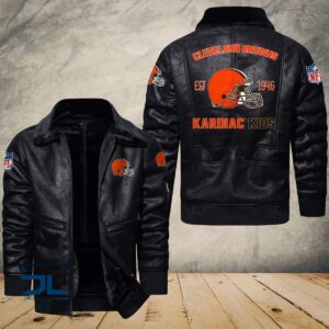 Cleveland Browns NFL Style Leather Jacket For Fans