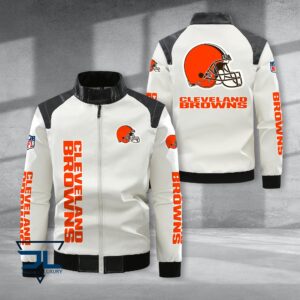 Cleveland Browns NFL Style Leather Jacket For Fans