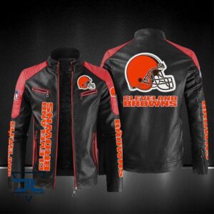 Cleveland Browns NFL Style Leather Jacket For Fans