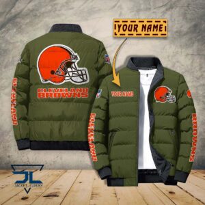 Cleveland Browns NFL Style Puffer Jacket For Fans