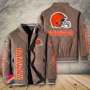 Cleveland Browns NFL Style Puffer Jacket For Fans