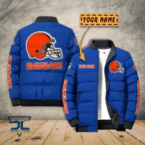 Cleveland Browns NFL Style Puffer Jacket For Fans