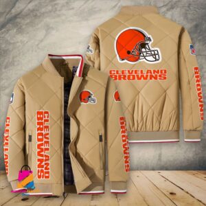 Cleveland Browns NFL Style Puffer Jacket For Fans